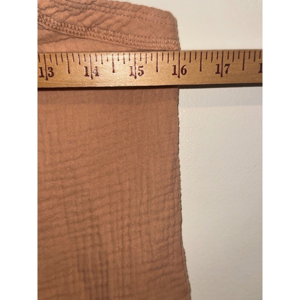 Faherty Organic Cotton Gauze Topanga Tank Top Terracotta Clay XS - Picture 7 of 8